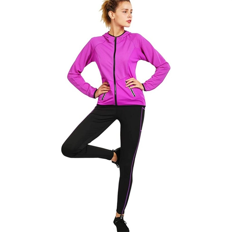 Activewear Leggings Hoodie 2 Piece Set Tracksuits Yoga Outfit Jogging Workout Set