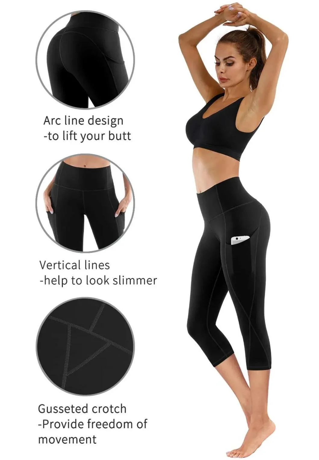 Sportswear Sports Wear Textile Yoga Gym Wear High Waist Fitness Leggings Pants for Ladies Spring Autumn Wholesale