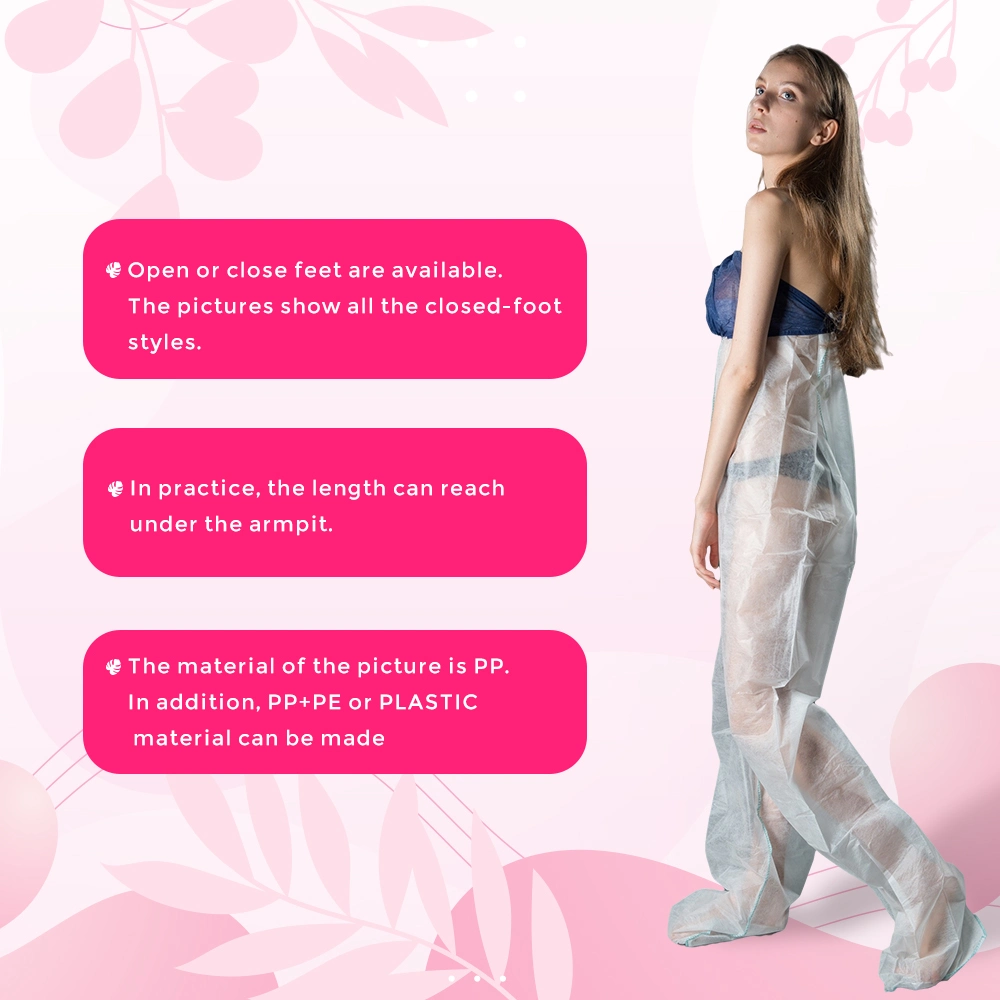 Nonwoven Disposable SBPP Long Pants PP+PE Yoga Pants Beauty Salon Trousers Protective Equipment for Beauty