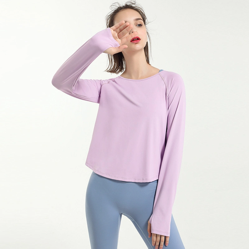 New Airy Quick Dry Fashion Long Sleeve Yoga Tops