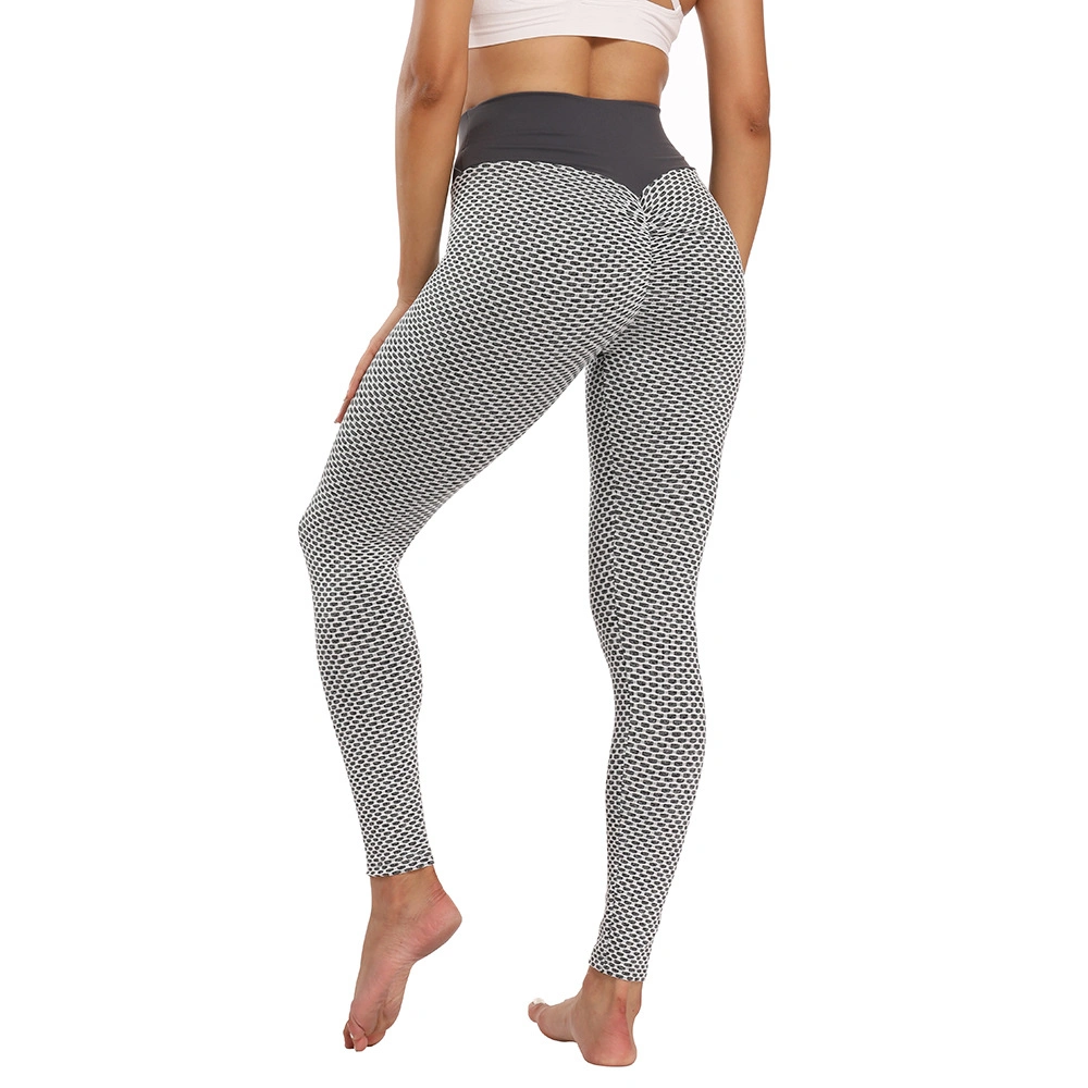 Wholesale New Women High Waist Lift The HIPS High Elastic Long Running Sport Fitness Leggings Bubble Yoga Pants