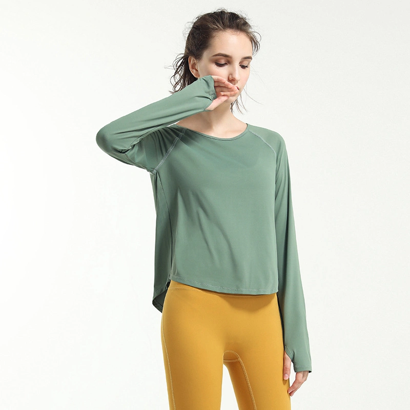 New Airy Quick Dry Fashion Long Sleeve Yoga Tops