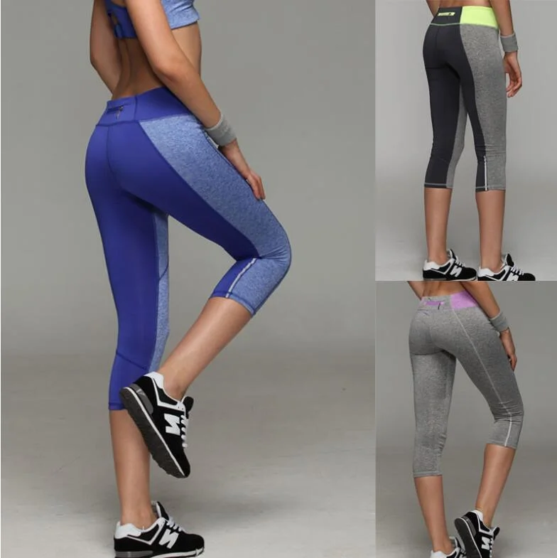 Gym Gradient Bright Color Long Yoga Ladies Leggings Pants