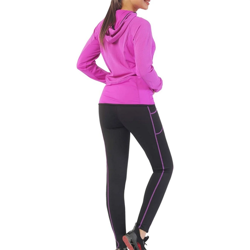 Activewear Leggings Hoodie 2 Piece Set Tracksuits Yoga Outfit Jogging Workout Set