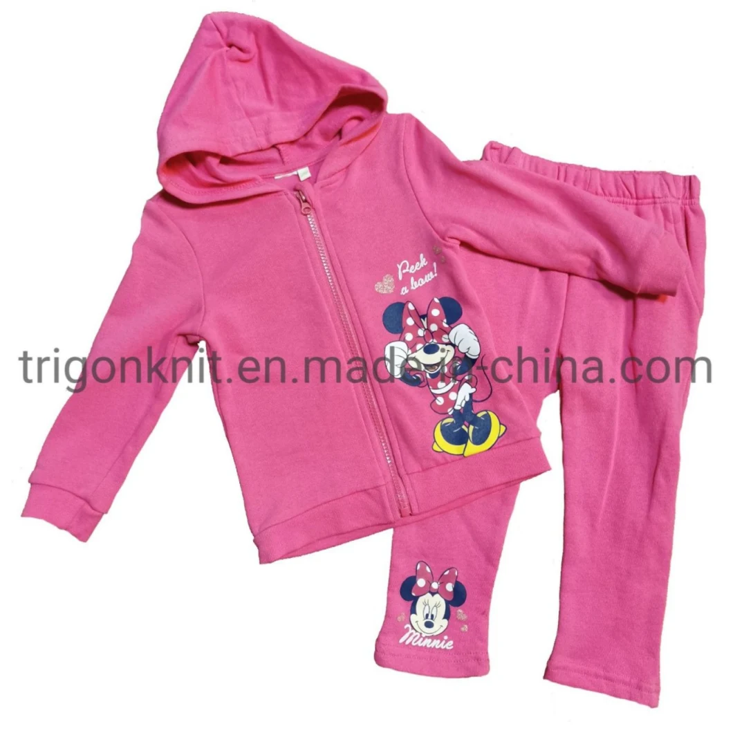 Girls Jogging Suits with Cartoon Printing Kids Sportwear