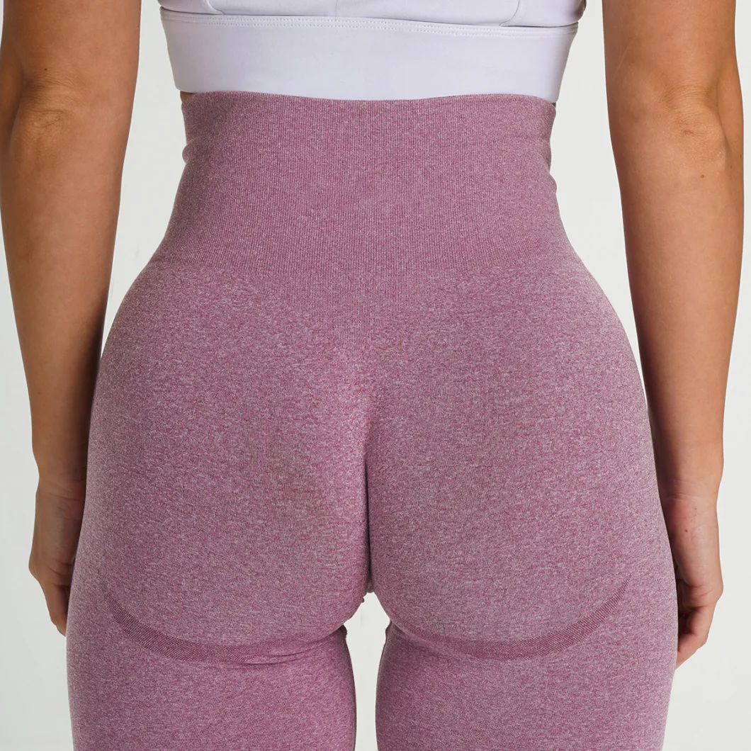 Wholesale Women Slim Seamless High Elastic Running Sport Fitness Leggings High Waist Lift HIPS Yoga Long Pants