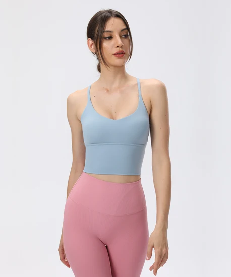 Бесплатный образец длинные брюки для йоги с высокой талией персикового цвета для фитнеса Прямая доставка